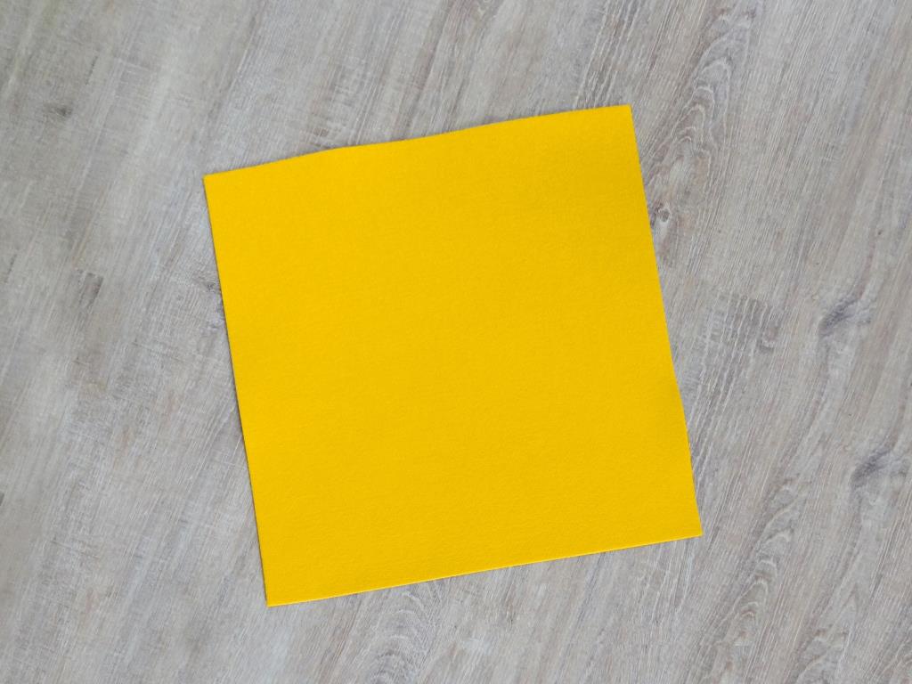 Platzset quadratisch 38x38 cm im 8er Set mit Glasuntersetzer, Gelb